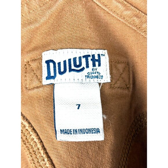 NWOT Kids' Cotton Canvas DuluthFlex Fire Hose Bib Overalls, Kids Size 7 - Picture 9 of 11